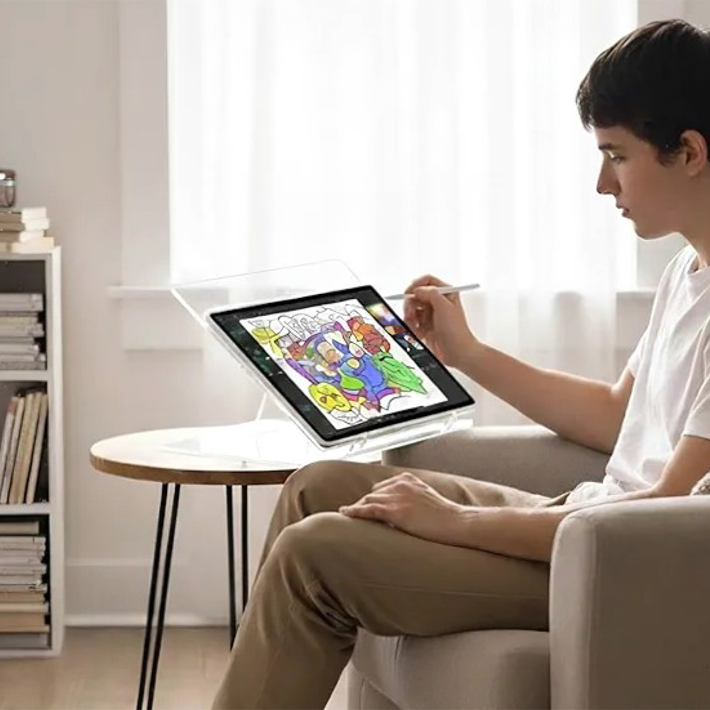 Acrylic Table Top Elevator Writing Desk Stand