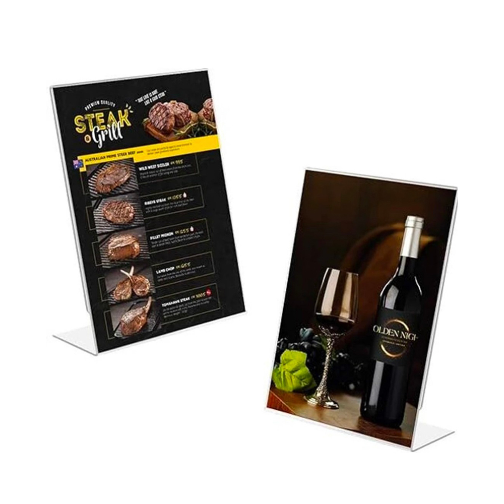 Table Top A4 Acrylic Paper Display Stand