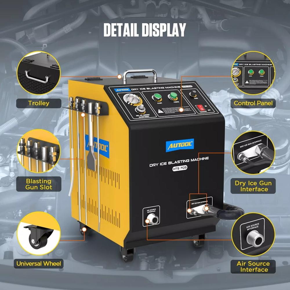 AUTOOL HTS705 Dry Ice Cleaning Machine Dry Ice Blaster