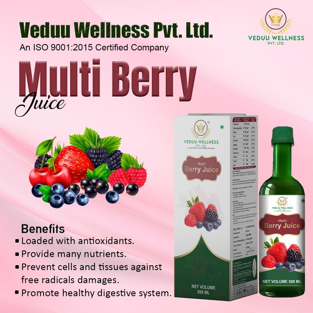 Veduu Multi Berry Juice - Age Group: For Adults
