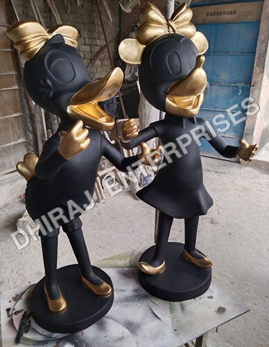 Fiber Mickey And Mouse Decoration
