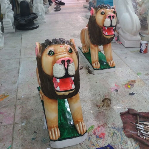 Handcrafted Marble Animal Lion