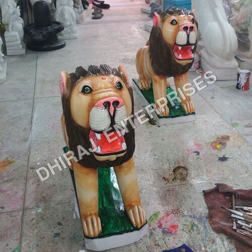Handcrafted Marble Animal Lion