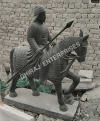 Marble Black Horse - Hand-carved Black Marble, Custom 2-8 Ft, Glossy/matt Finish, Weatherproof Sculpture
