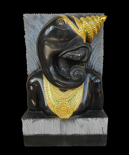 Black Marble Ganesh 3 Feet