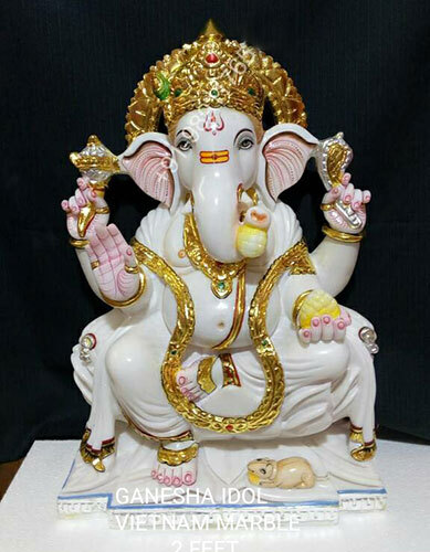 Black Marble Ganesh 3 Feet