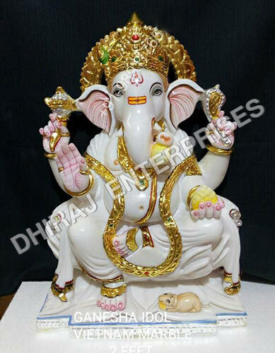 Black Marble Ganesh 3 Feet