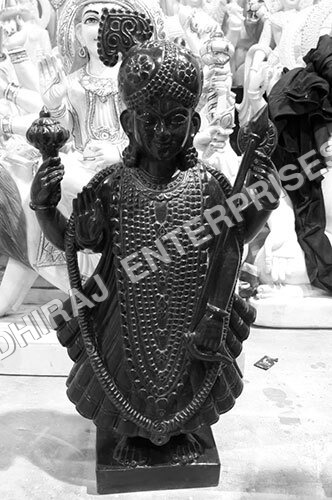 Handcrafted Marble Black Vishnu