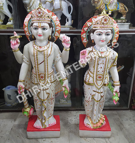3 Ft Marble Laxmi Narayan Idol
