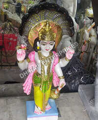 13 Inch Sheshnaag Vishnu Marble Murti