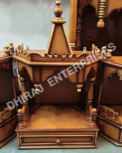 Wooden Mandir For Flat