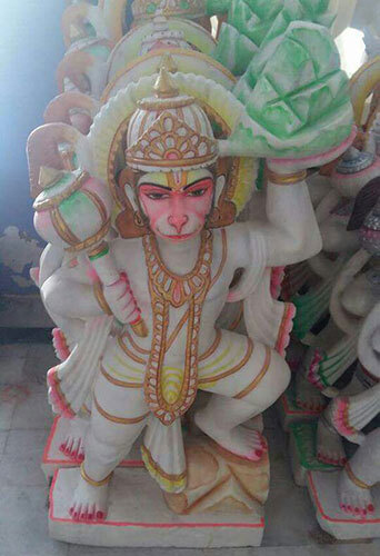 MARBLE STATUE HANUMAN 2 FEET