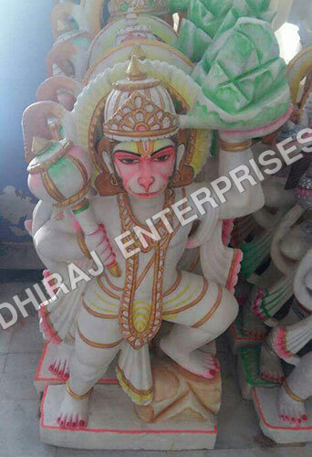 MARBLE STATUE HANUMAN 2 FEET