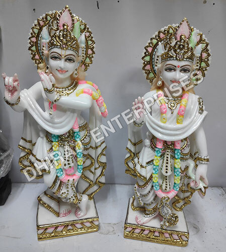 2ft Radha Krishna Marble Statue