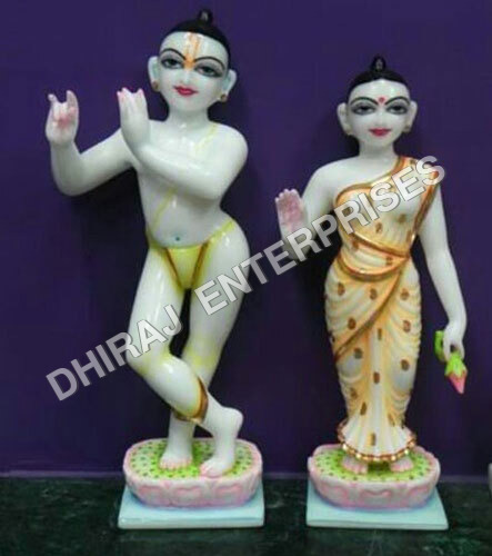 Marble Iskon Radha Krishna Idol