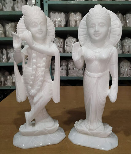 Italian Marble Radha Krishna
