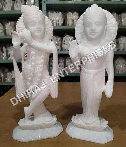 Italian Marble Radha Krishna