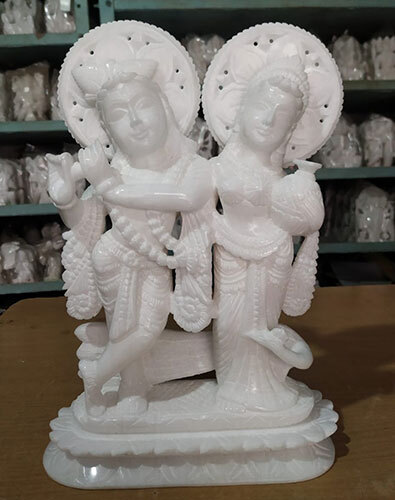 Italian Marble Radha Krishna