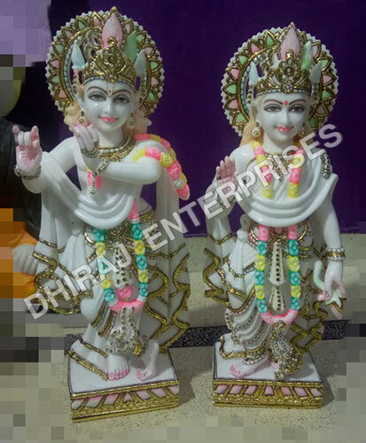 Handcrafted Radha Krishna In 2 Ft Murti