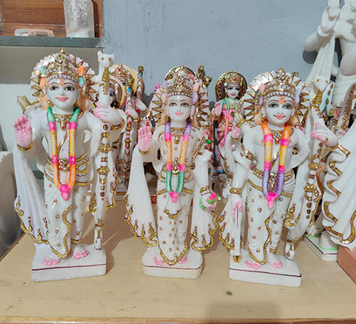 Marble Idol RAM Darbar In 12 Inches