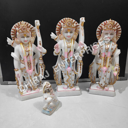12 Inch RAM Darbar In White Vietnam Statue