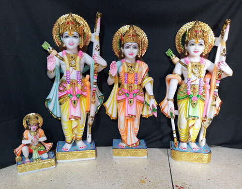 3ft RAM Darbar Handcrafted Marble Idol