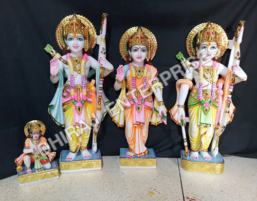 3ft RAM Darbar Handcrafted Marble Idol
