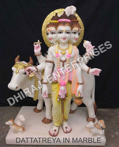 Royal Indian Murti 3 Feet Dattatray Statue