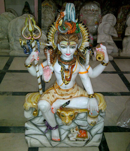 Marble Shiva Statue Idol In 3ft