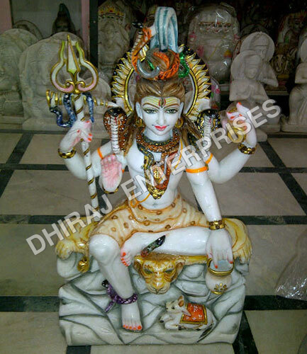 Marble Shiva Statue Idol In 3ft