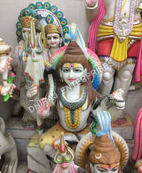Marble Shiva Idol In 4 Feet