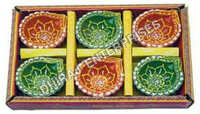 Decorative Terracotta Clay Diyas 6 Pcs - Feature: Eco-friendly