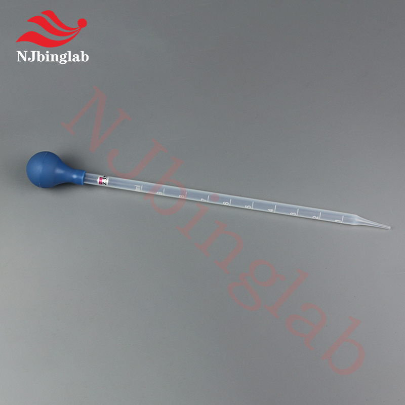 Pfa Transfer Pipette (with Silicone Bulb) 10ml, Graduated - Advantage: Extremely Low Blank Value