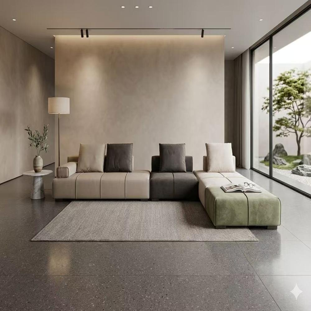 Modern Minimalist Modular Sectional Sofa - General Use: Indoor Furniture
