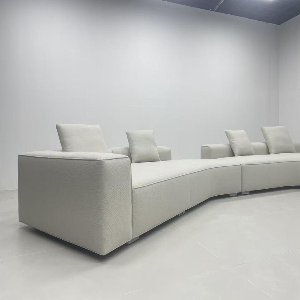 Eve Sofa Modern Minimalist Curved Sectional Sofa
