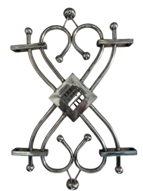 Butterfly Design - Stainless Steel, Custom Size, Silver Metallic | Corrosion Resistant, Symmetrical Pattern, Easy Installation