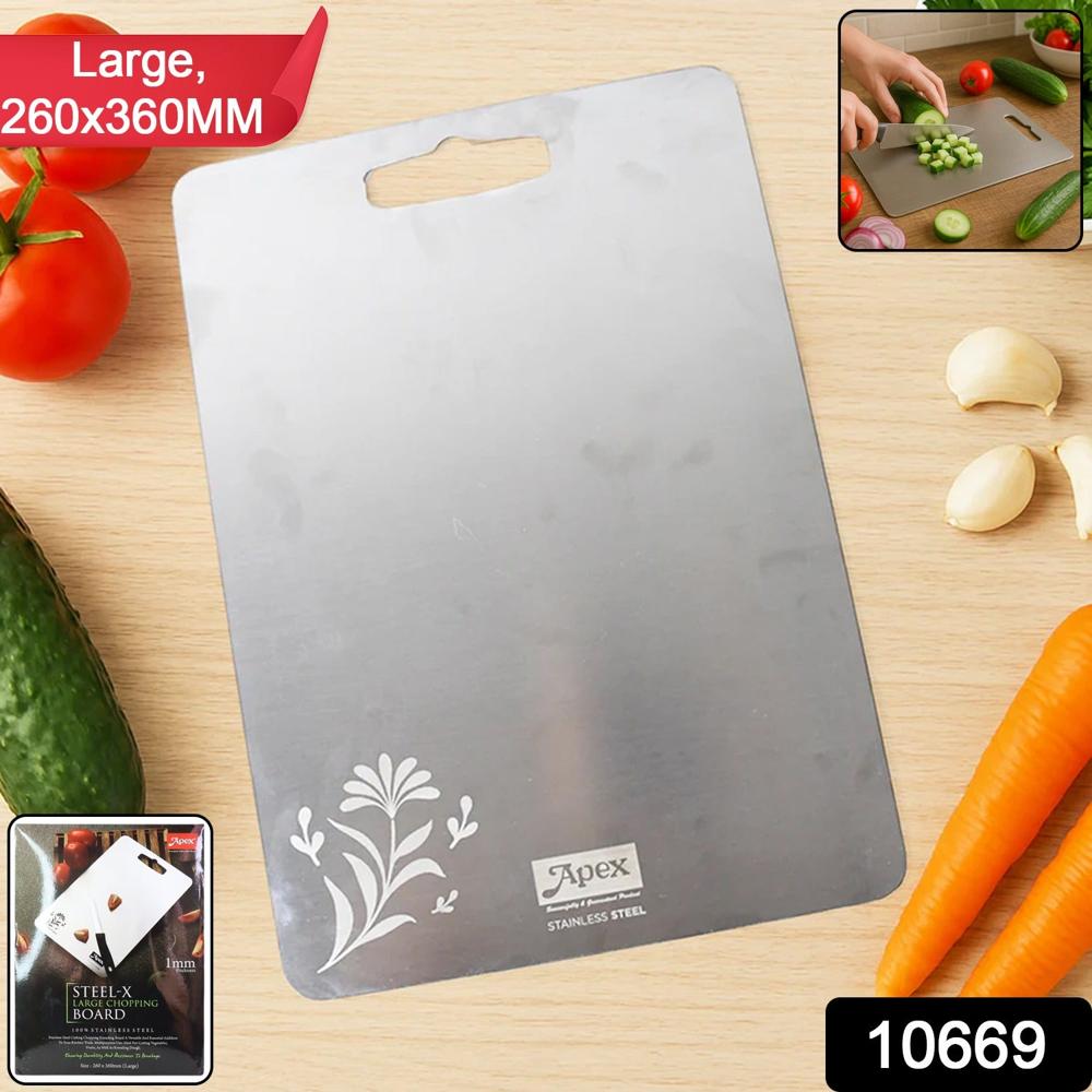 Apex Large Stainless Steel Multipurpose Chopping, Cutting Board (260x360mm / 1 Pc)