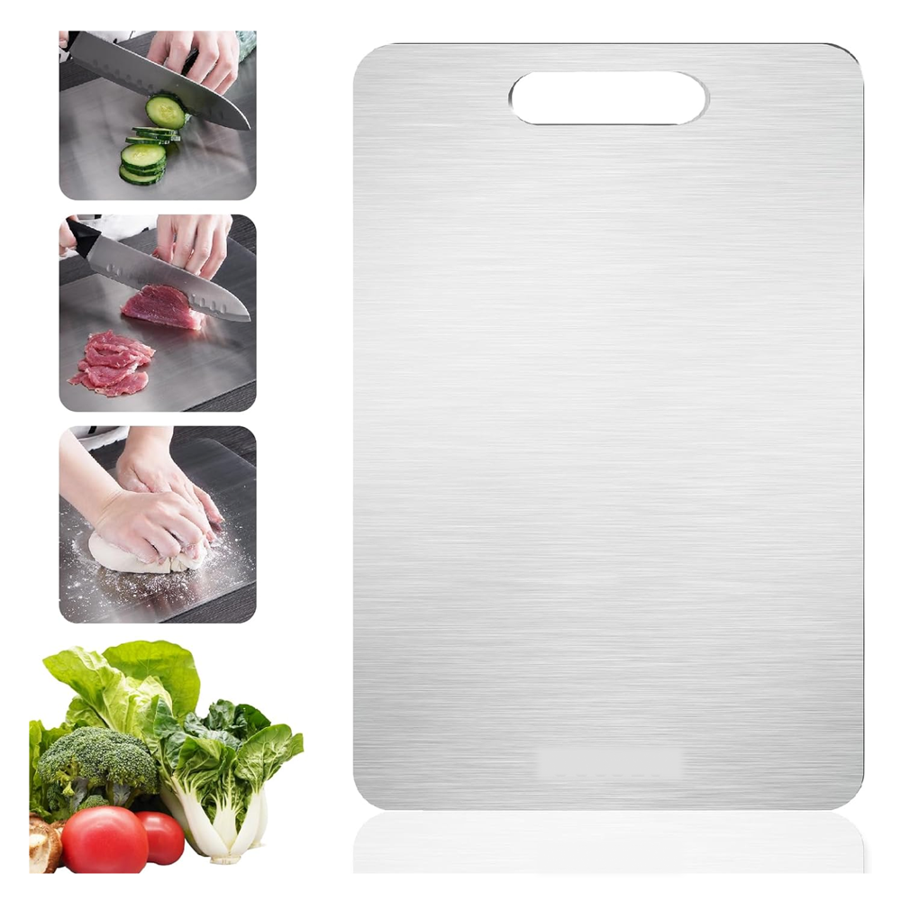 Apex Large Stainless Steel Multipurpose Chopping, Cutting Board (260x360mm / 1 Pc)