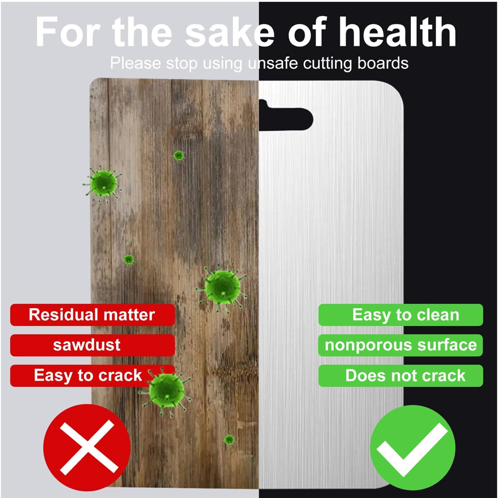 Apex Large Stainless Steel Multipurpose Chopping, Cutting Board (260x360mm / 1 Pc)