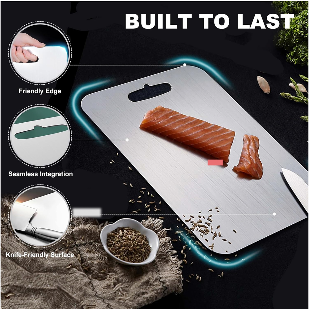Apex Large Stainless Steel Multipurpose Chopping, Cutting Board (260x360mm / 1 Pc)