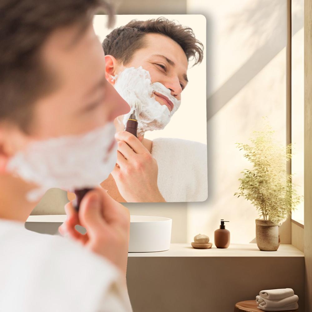 10Pc Big Square Adhesive Bathroom Mirror Wall - Color: Mix