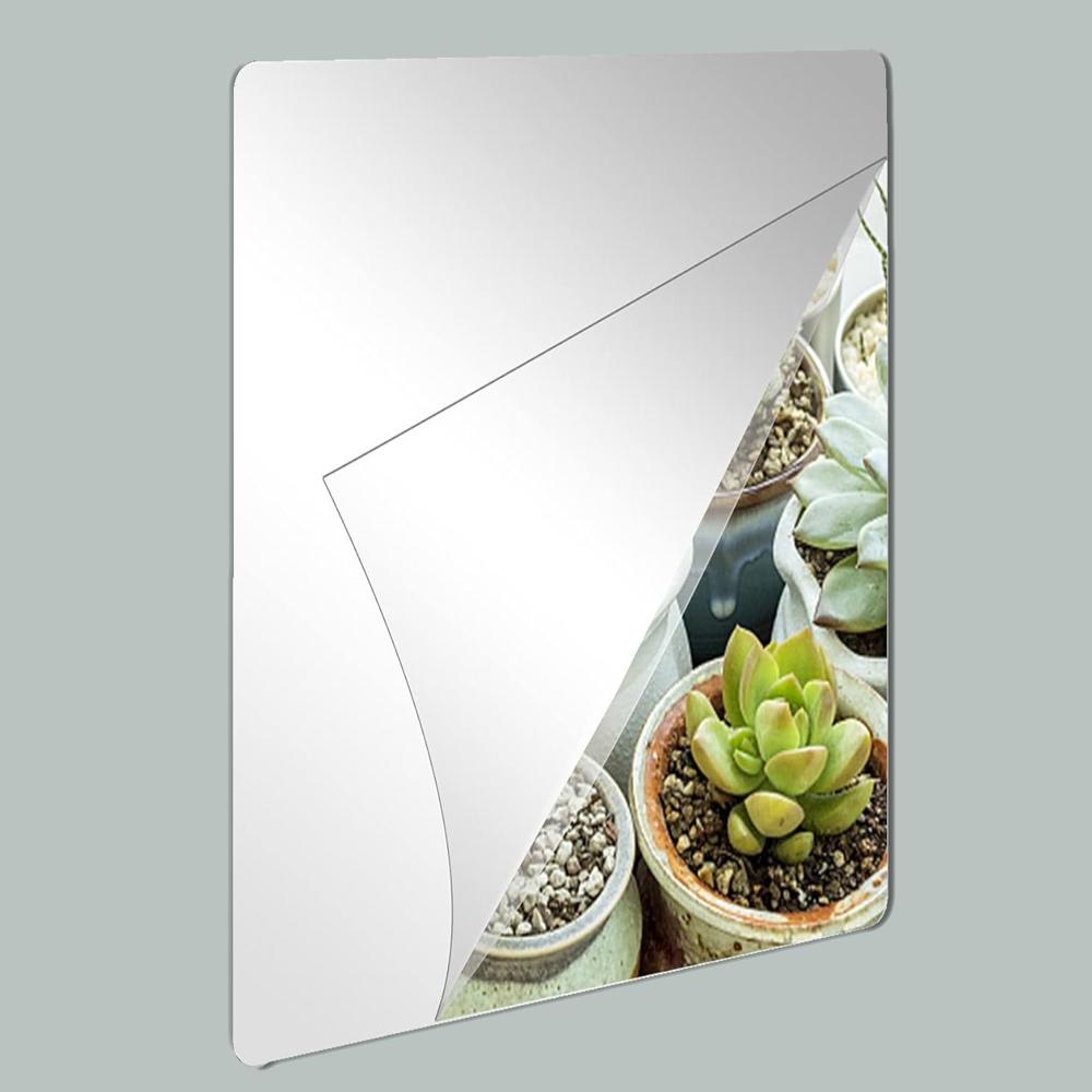 10PC BIG SQUARE ADHESIVE BATHROOM MIRROR WALL