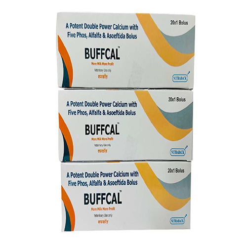 Buffcal A Potent Double Power Calcium With Five Phos Alfalfa And Asoeftida Bolus