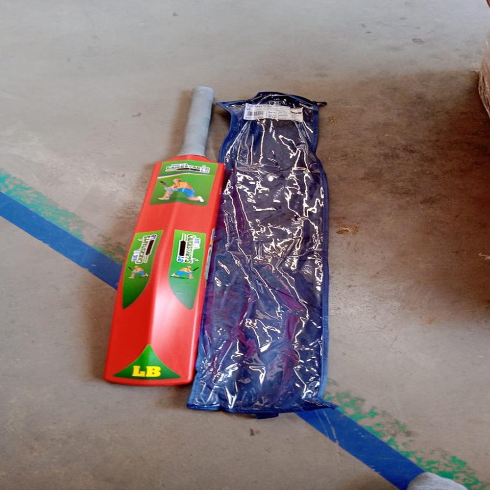 Plastic Cricket Bat For Kids (1 Pc) - Color: Mix