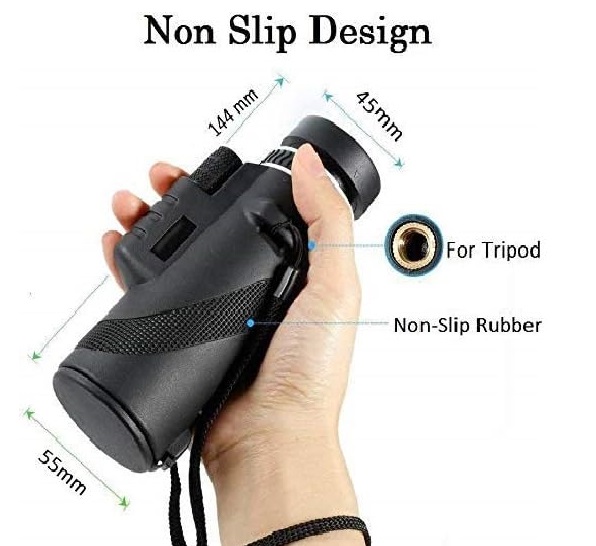 True Sense 40 x 60 Portable Monocular Telescope, MC-40X60