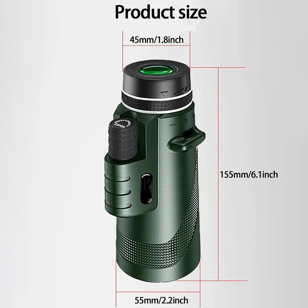 True Sense 40 x 60 Portable Monocular Telescope, MC-40X60