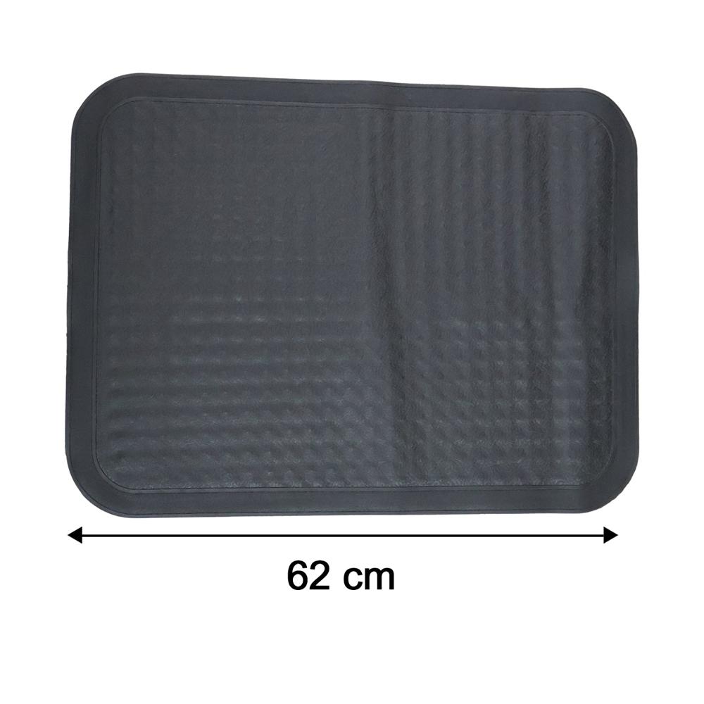 Heavy Duty Anti Slip Rubber Car Foot Mat Set (4 Pc) - Color: Mix
