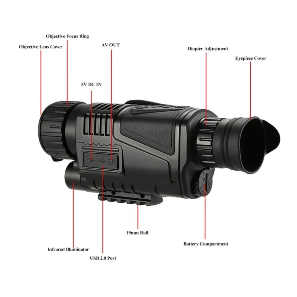 True Sense Night Vision Monocular NV300 with High-Definition 1080P Resolution, NV300