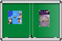 Pin-up Board Sliding Glass - Assembly: Wall Mount