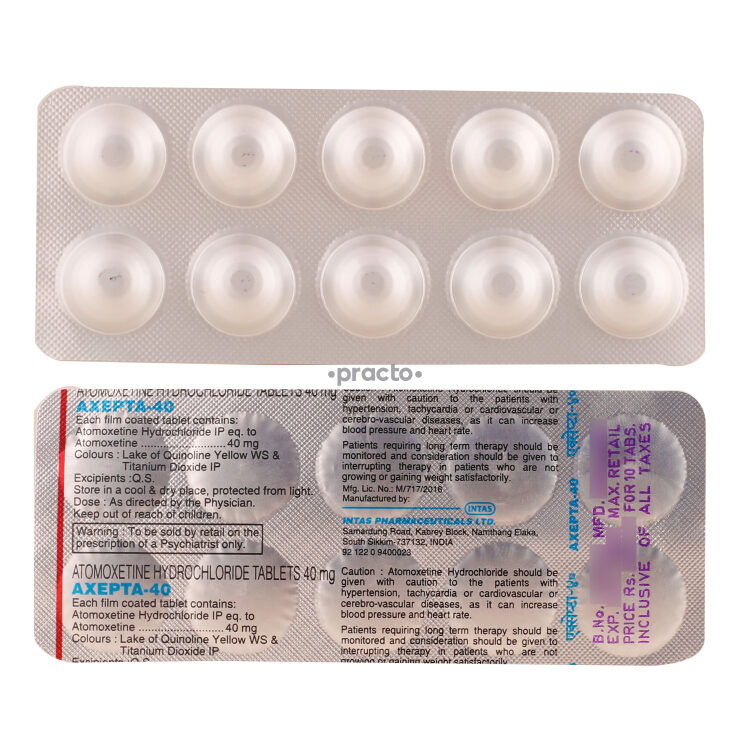 Atomoxetine Hydrochloride Tablets